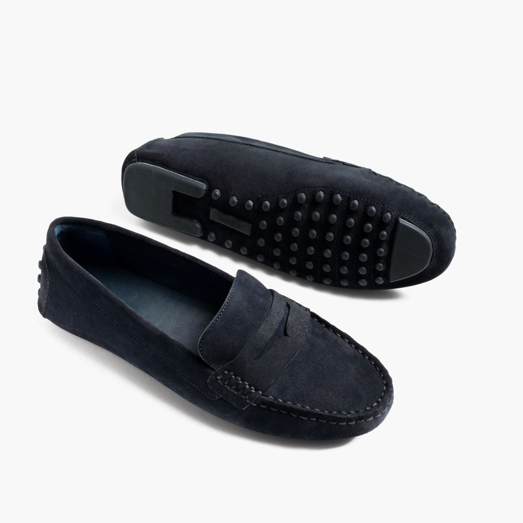 Driving Loafer | Navy Suede