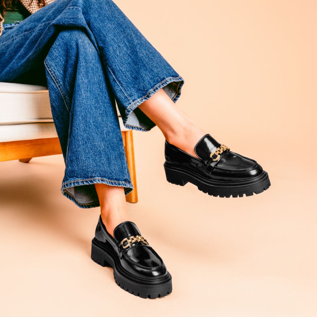 Penny Platform | Black & Gold Link