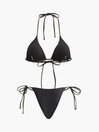 Floral Print Bikini With Mesh Skirt