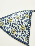 Patterned Halter Bikini Set