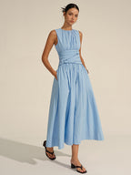 Ruched Waist Maxi Dress