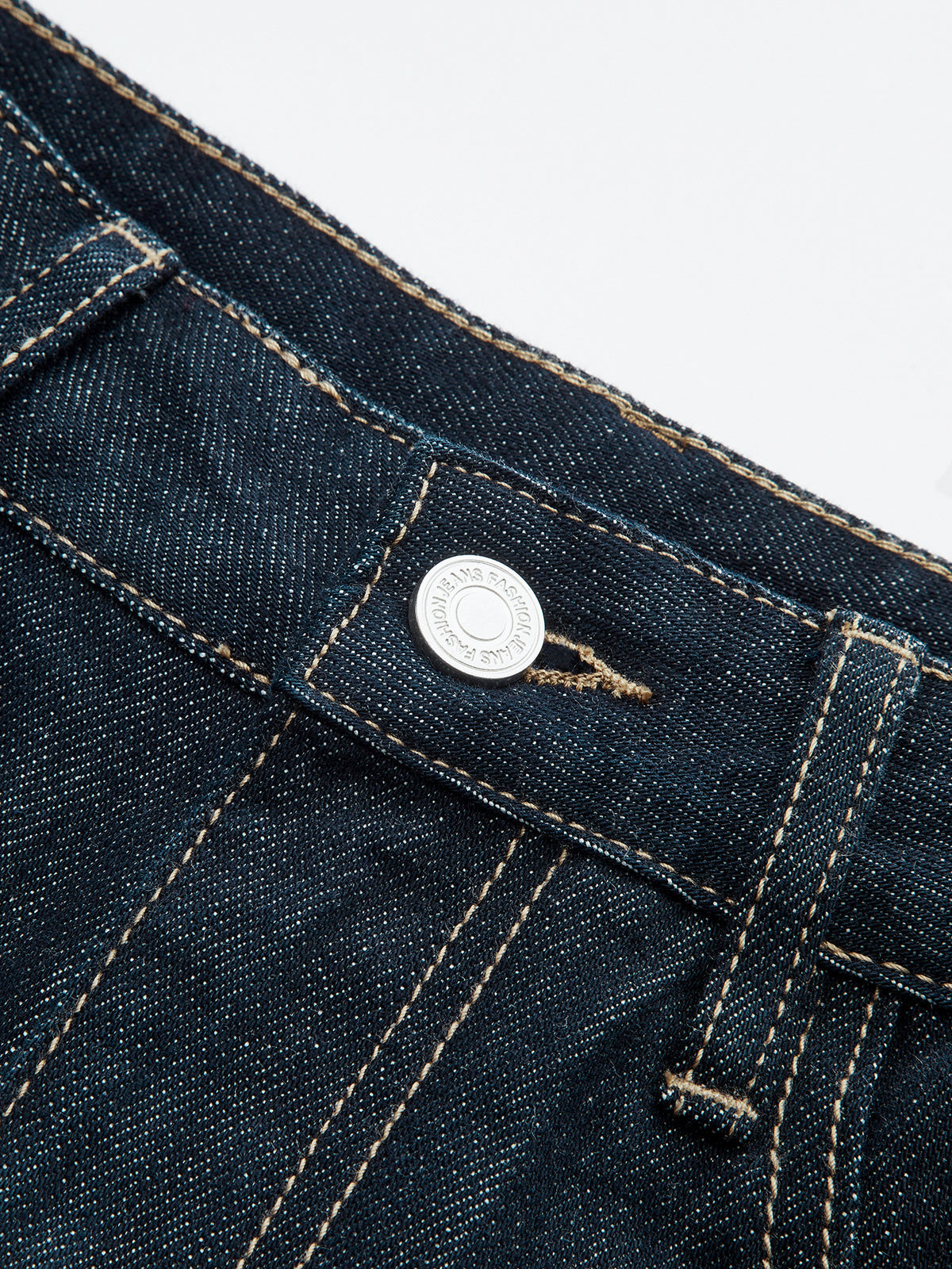 Mid-Waist Curved-Leg Jeans