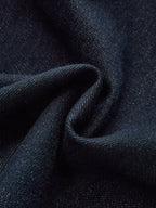 Denim Curved-Leg Jeans