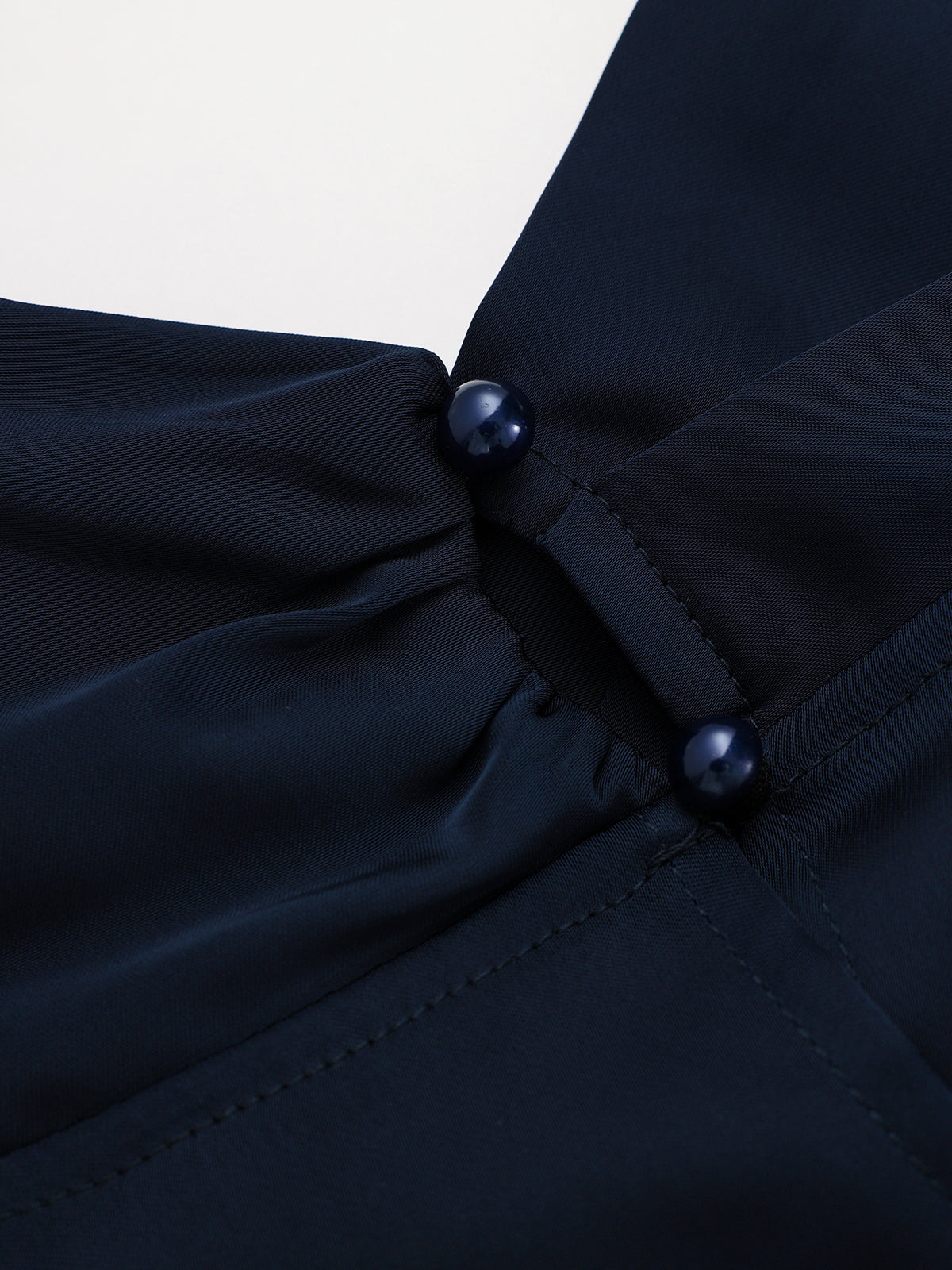 Long Sleeve Cross Neck Satin Tiered Mini Dress