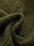 Wool Blend Wrap V-Neck Sweater