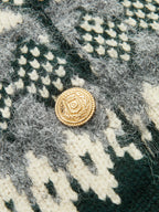 Cashmere-Blend Fair Isle Short-Sleeve Cardigan