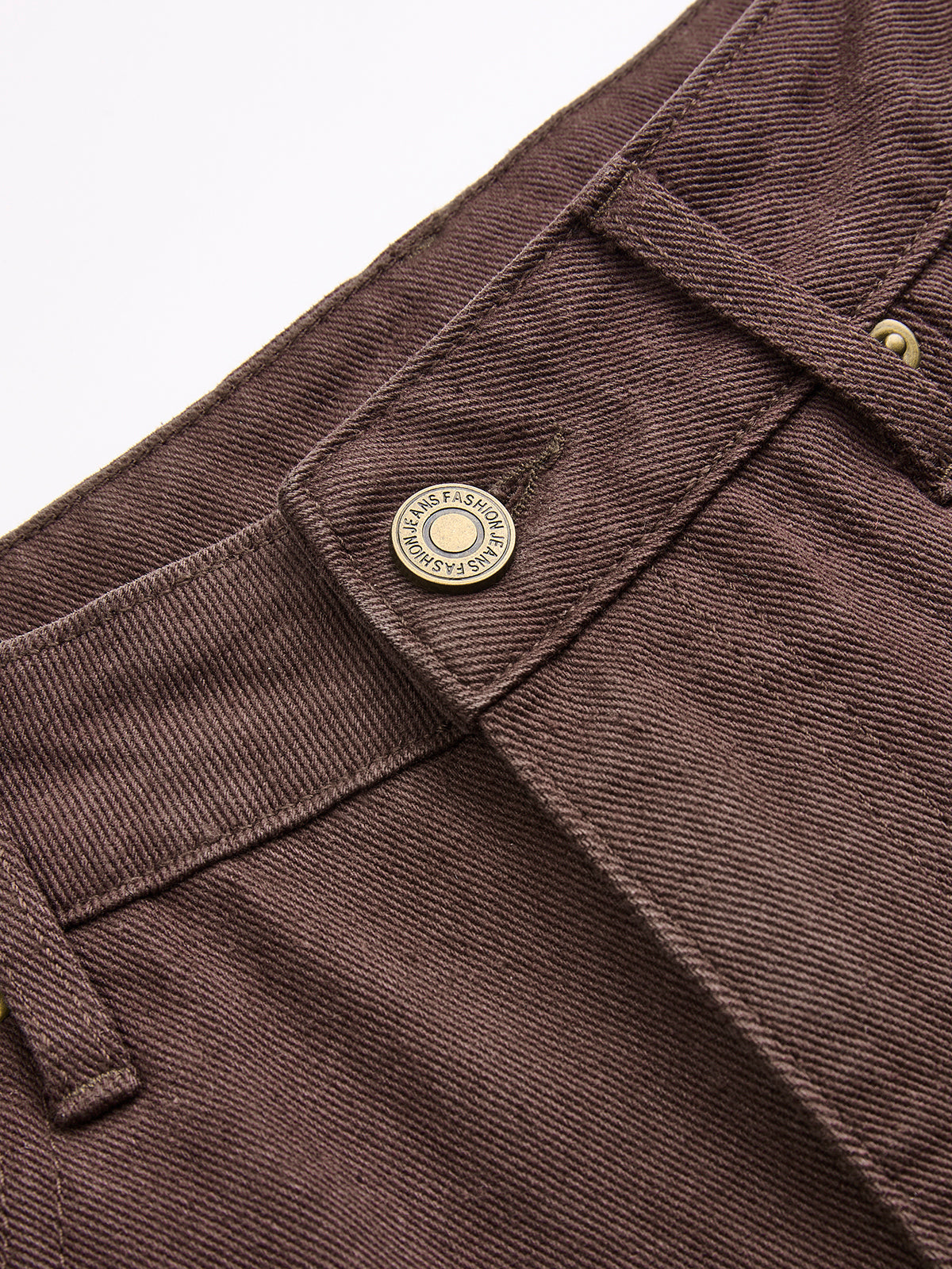 Mid-Waist Denim Wide-Leg Jeans