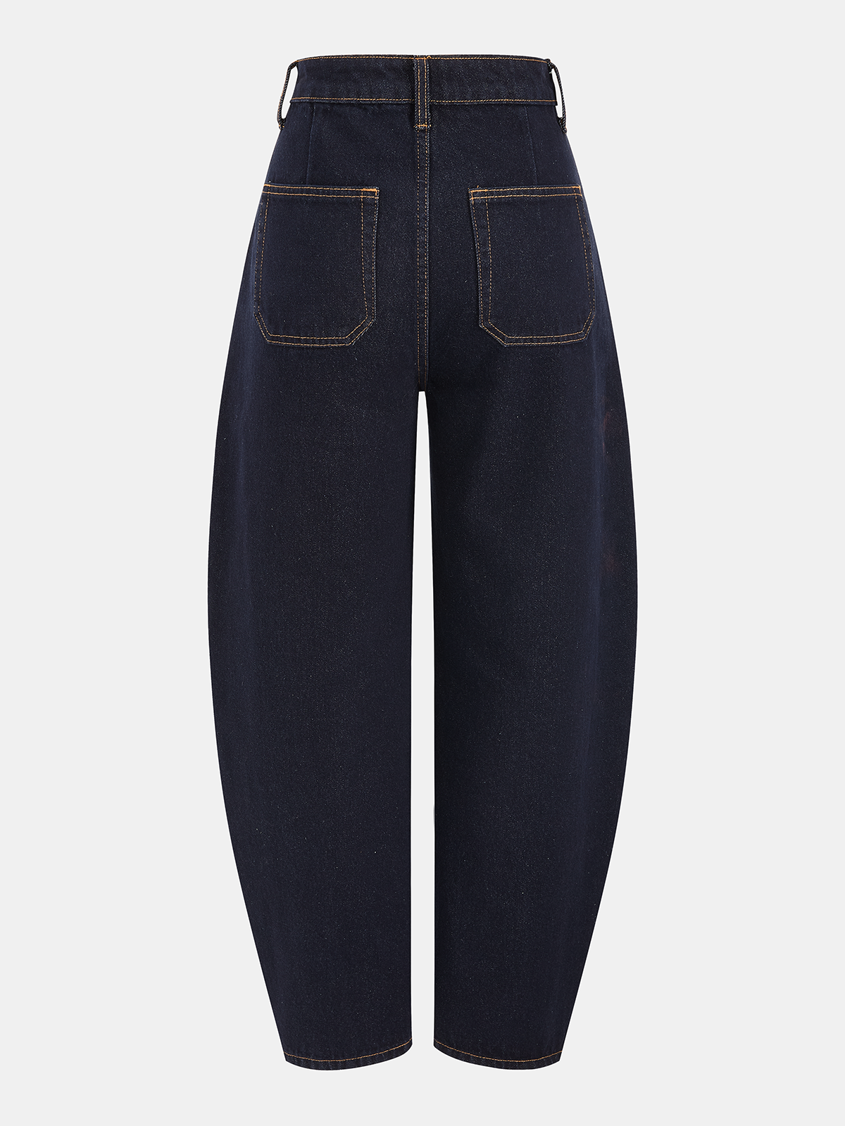 Mid-Waist Balloon Jeans