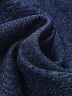 Asymmetric Placket Curved-Leg Jeans