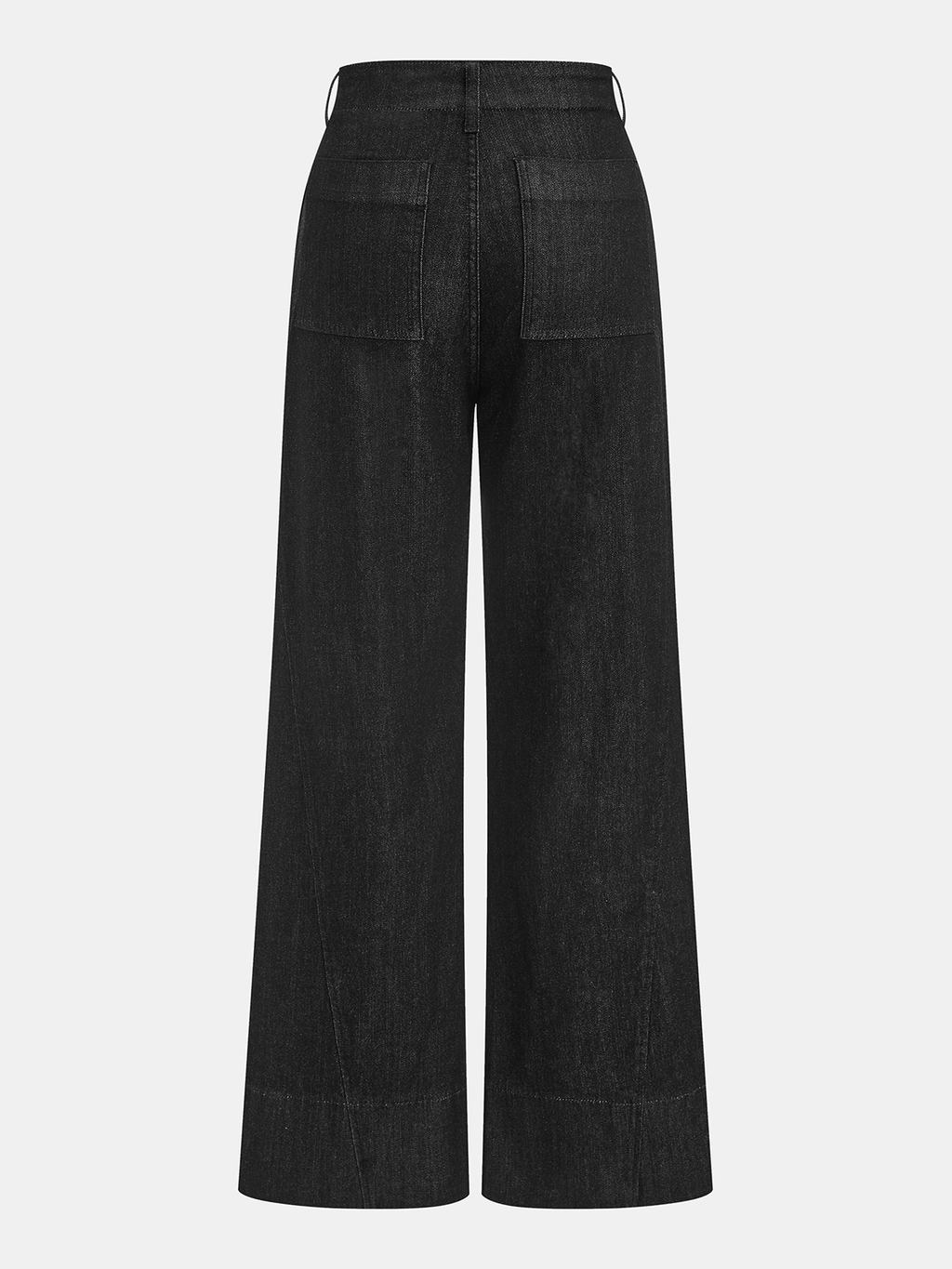 High-Waist Denim Wide-Leg Jeans