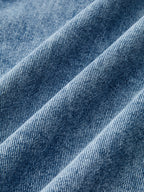 Button Detail High-Waist Wide-Leg Jeans