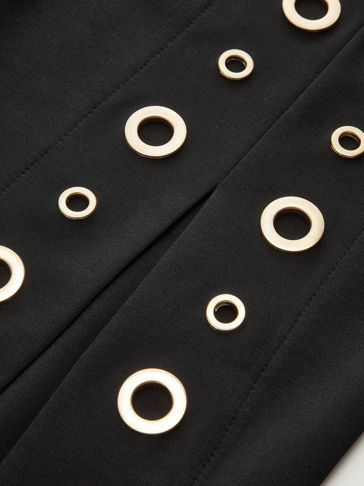 Rommet-Embellished Midi Dress with Side Slit