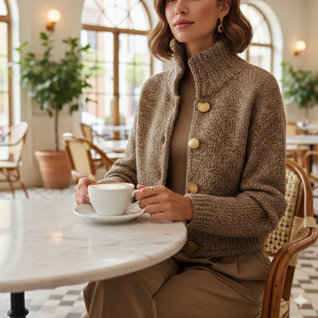 The Victoria Sculpted Knit Lady Jacket