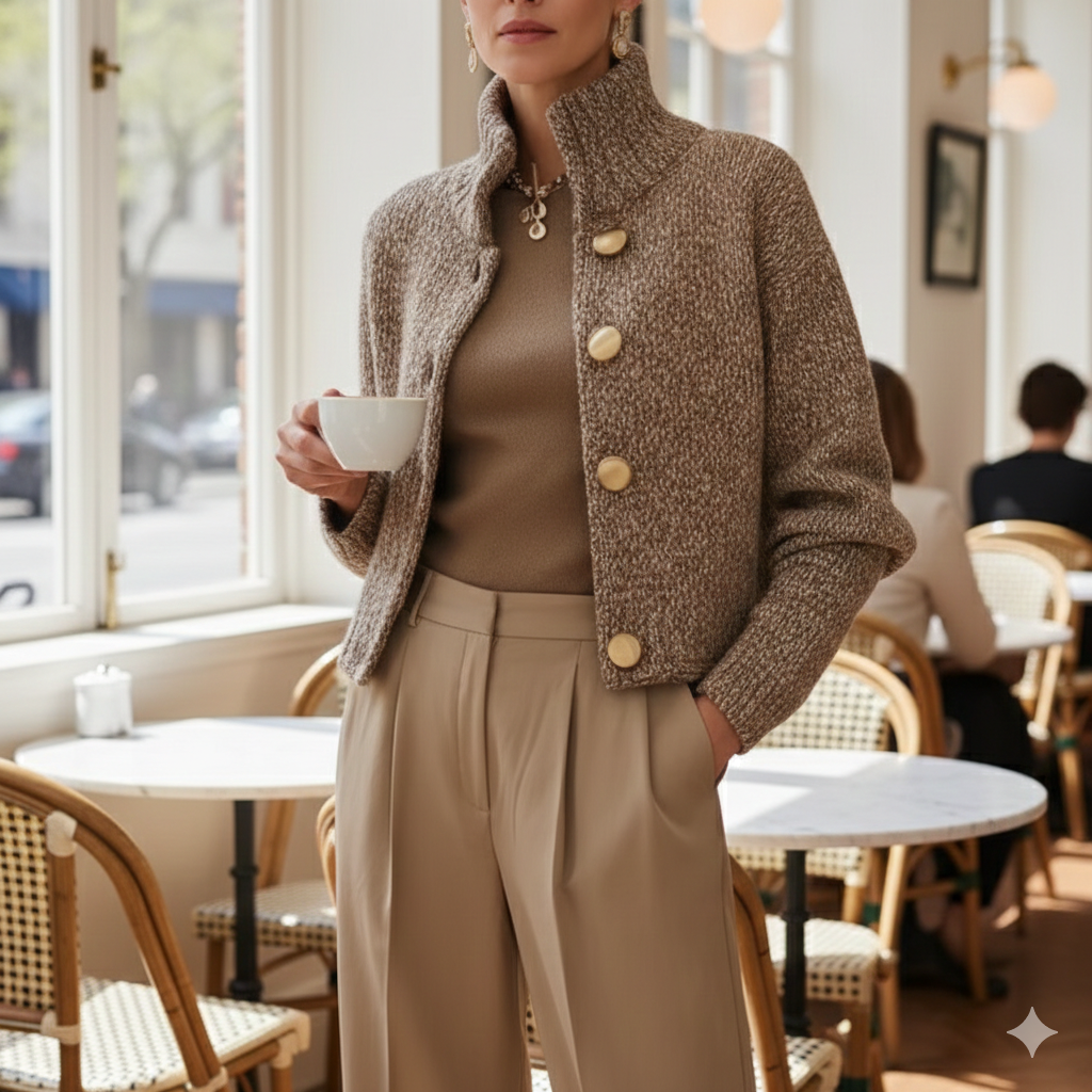The Victoria Sculpted Knit Lady Jacket