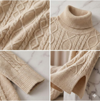 Aria Cable-Knit Dress – Timeless Elegance