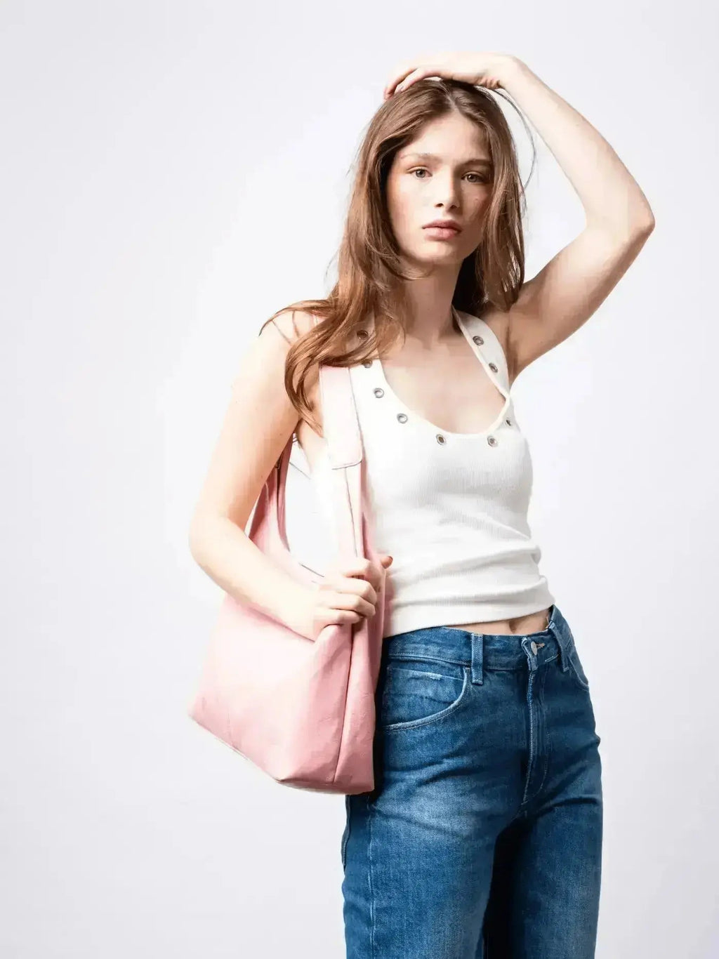 Scarlett Distressed Leather Tote